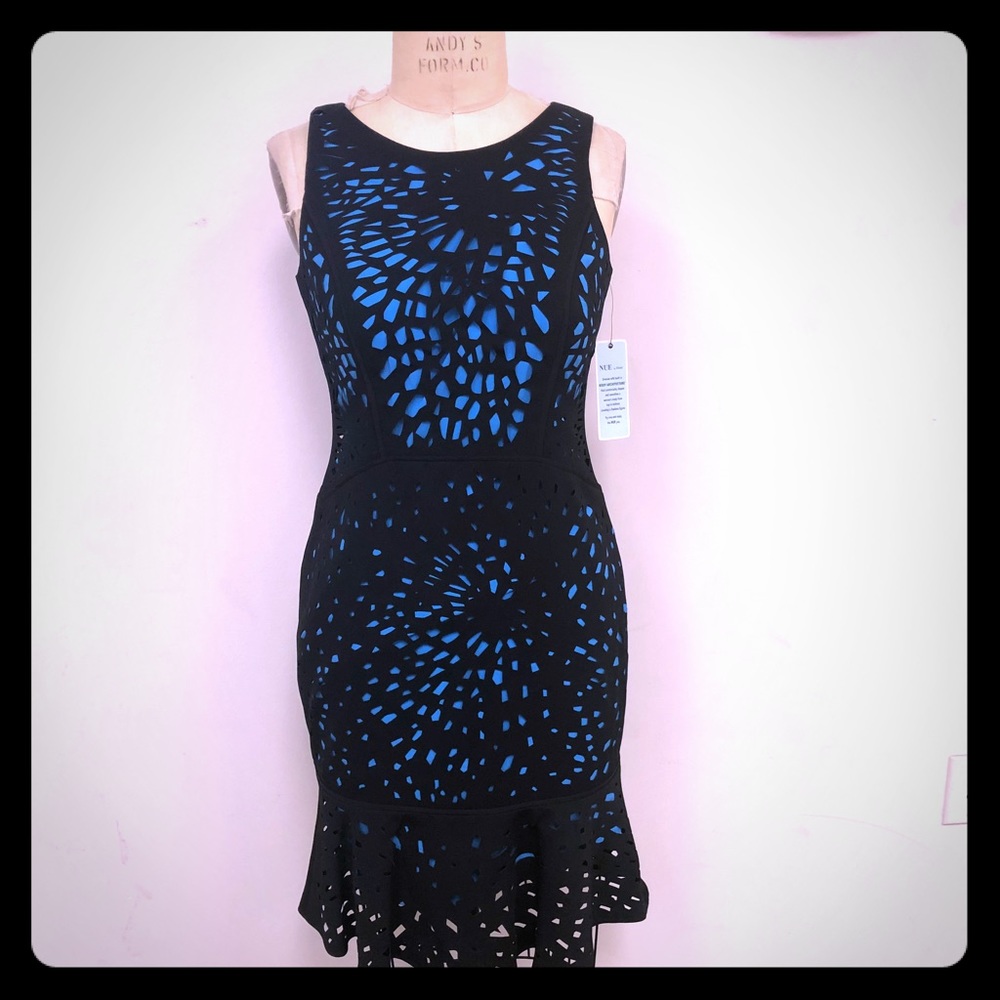Pacific blue and black mermaid dress!